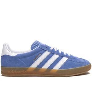 Adidas Gazelle Indoor Sneakers - blue and white colorway